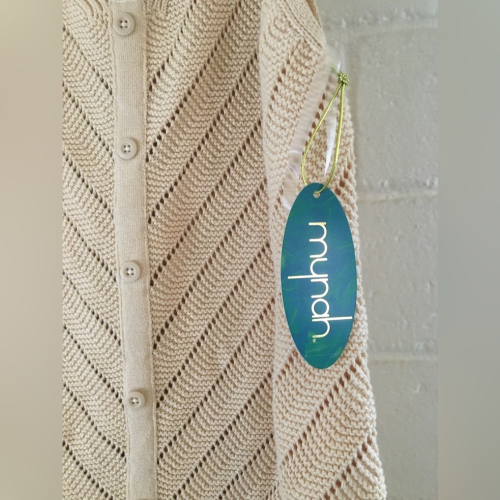Tan Knit Sleeveless Dress, brand new with tags brand Mynah, dress summer 🌼🌻🌞 - Picture 4 of 16